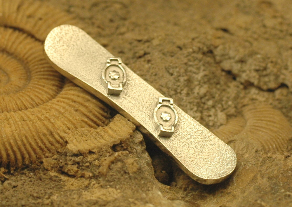 Snowboard Anhänger Silber